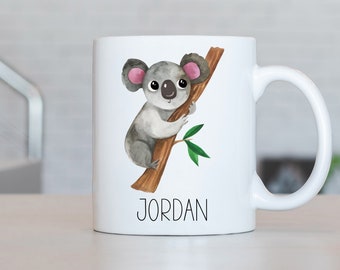 Koala Mug, Personalized Koala Coffee Cup, Koala Present, Koala Gift Ideas, Koala Birthday Gifts LL156