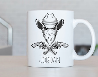 Cowboy Mug, Personalized Cowboy Coffee Cup, Cowboy Present, Cowboy Gift Ideas, Cowboy Birthday Gifts LB65