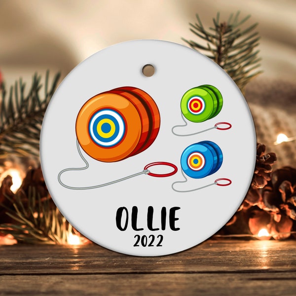 Personalized Yoyo Ornament, Yoyo Gift, Yoyo Christmas Ornament, Yoyo Christmas Tree Decor, Yoyo Present, Yoyo Decoration LOC226