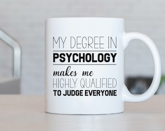 Taza de Grado en Psicología, Taza de Nuevo Psicólogo, Regalo de Grado en Psicología, Graduación en Psicología, Estudiante de Psicología, Psicología Presenta LD1