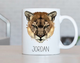 Puma Mug, Personalized Puma Coffee Cup, Puma Present, Puma Gift Ideas, Puma Birthday Gifts LL206