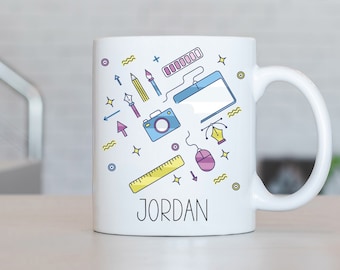 Graphic Designer Mug, Personalized Graphic Designer Coffee Cup, Graphic Designer Present, Designer Gift Ideas, Designer Birthday Gifts LB214