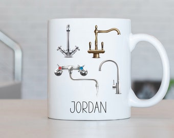 Plumber Mug, Personalized Plumber Coffee Cup, Plumber Present, Plumber Gift Ideas, Plumber Birthday Gifts LB159