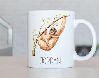 Faultier Tasse, Faultier Kaffeetasse, Faultier Geschenk, Faultier Geschenkideen, Faultier Geburtstagsgeschenke, Geschenk für Mama, Muttertag Geschenk LL229