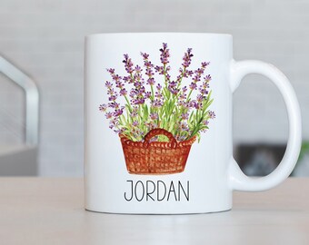 Lavendel Tasse, Lavendel Kaffeetasse, Lavendel Geschenkideen, Lavendel Geburtstagsgeschenk LB241