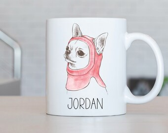 Chihuahua Tasse, Chihuahua Kaffeetasse personalisiert, Chihuahua Geschenkideen, Chihuahua Geburtstagsgeschenk LL87