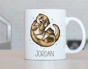 Sea Otter Mug, Personalized Sea Otter Coffee Cup, Sea Otter Present, Sea Otter Gift Ideas, Sea Otter Birthday Gifts LL219