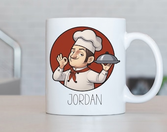 Chef Mug, Personalized Chef Coffee Cup, Chef Present, Chef Gift Ideas, Chef Birthday Gifts LB232