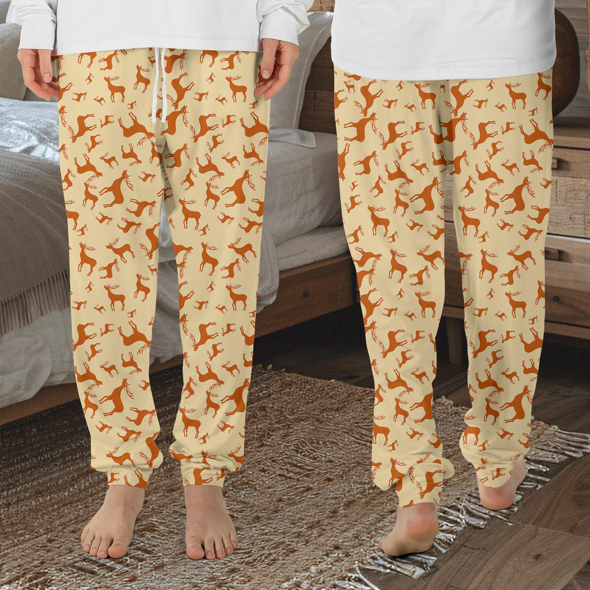 Mens deer pajama pants hotsell