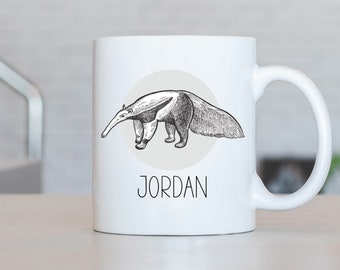 Ameisenbär Tasse, Personalisierte Ameisenbär Kaffeetasse, Ameisenbär Geschenkideen, Ameisenbär Geburtstagsgeschenk LL75
