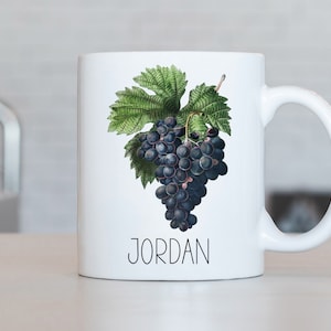 Grapes Mug, Personalized Grapes Coffee Cup, Grapes Present, Grapes Gift Ideas, Grapes Birthday Gifts LB251