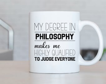 Filosofie Graad Mok, Filosofie Graad Gift, Filosofie Afstuderen, Filosofie Student, Filosofie Afgestudeerd, Filosoof mok LD24
