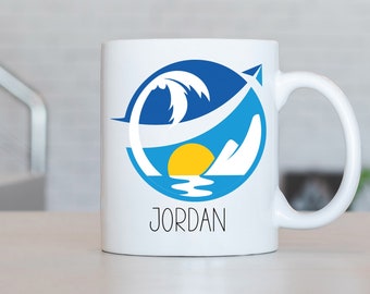 Travel Agent Mug, Personalized Travel Agent Coffee Cup, Travel Agent Present, Travel Agent Gift Ideas, Travel Agent Birthday Gifts LL52