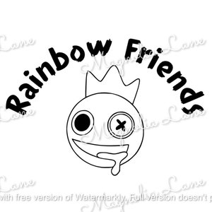 Rainbow Friends PNG/SVG/JPG Fichiers imprimables, Cricut, Silhouette