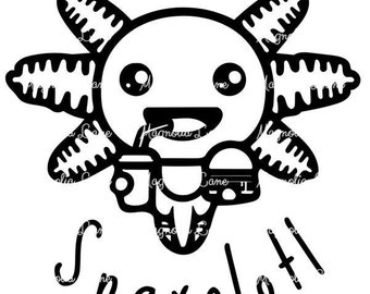 Axolotl Snaxolotl PNG/SVG/JPG Files Printable, Cricut, Silhouette