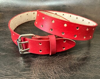 ◆LCDC◆ DOUBLE EYELET LEATHER BELT BLACK LCESAABT20050 Duplici Vegan Faux Leather Belt Black & Silver — Lowlife