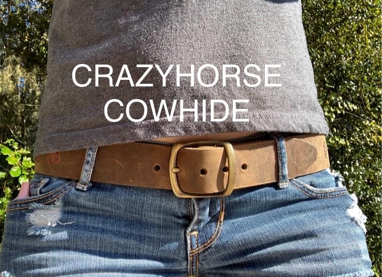 Heavy Duty Solid Leather Custom Fitted Belt Men, Women, Kids Plain Belt