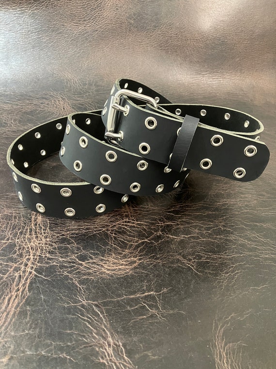 1 3/4” Wide Double Prong Double Hole Eyelet/ Grommet Belt Full