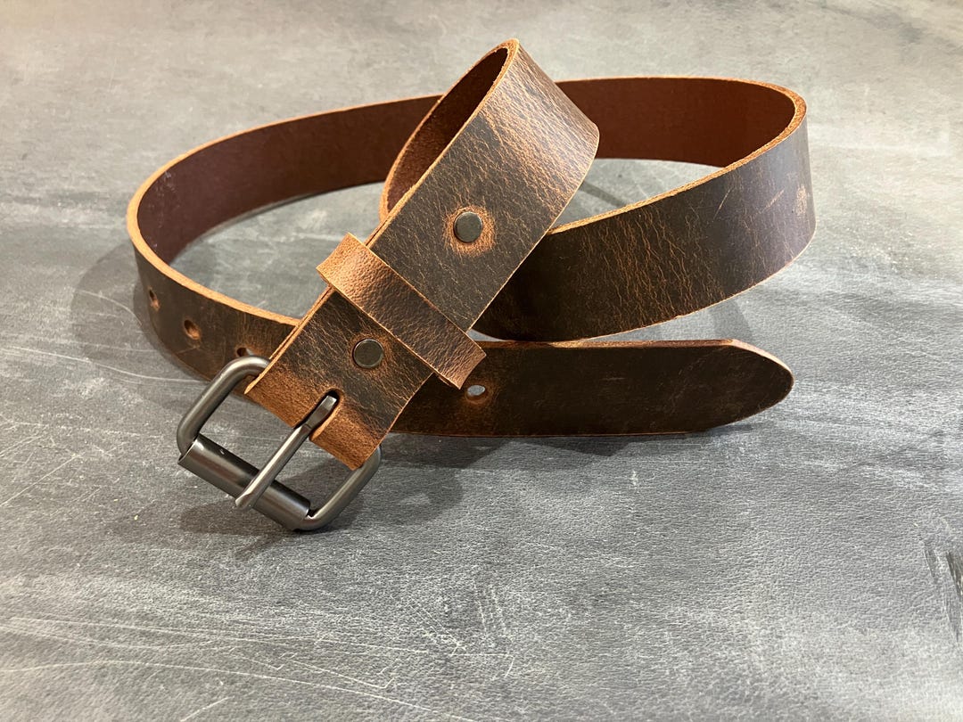 Heavy Duty Solid Leather Custom Fitted Belt Men, Women, Kids  display picture 1