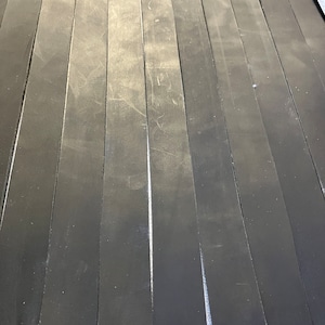 1 1/2” Black Water Buffalo Leather Belt Blanks Straps Scrap