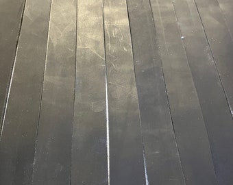 1 1/2 ”Schwarz Wasserbüffel Leder Gürtel Rohlinge Riemen Schrott