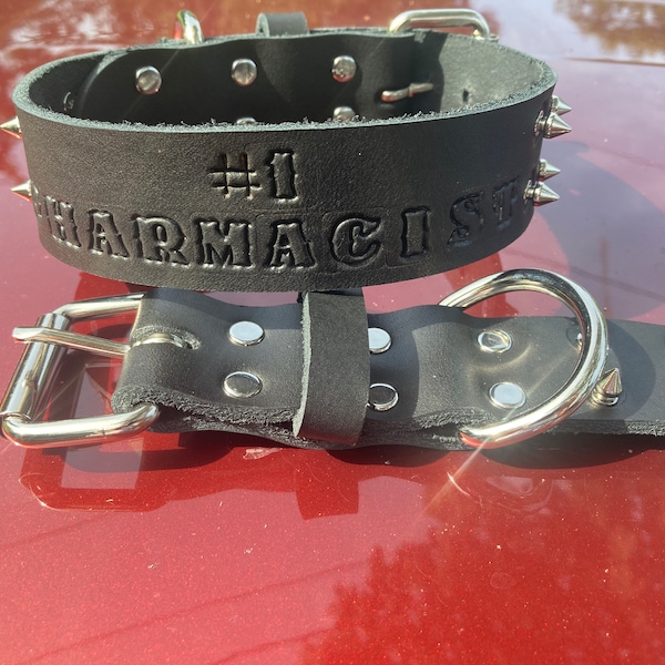 Spiked Dog Collar Etsy