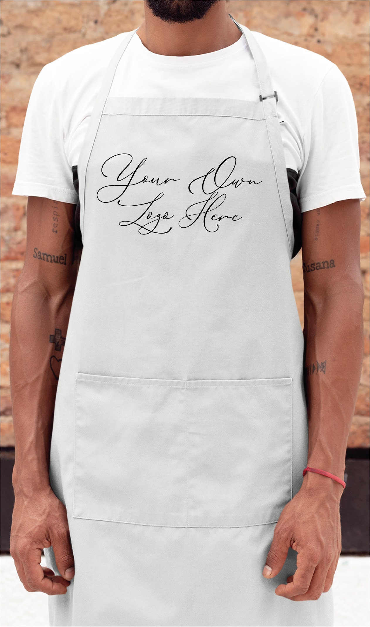 Logo Apron Custom Logo Apron Personalized Apron Bakery Etsy