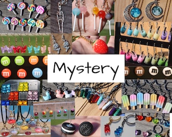 Mystery Jewelry Bundle | Mystery Earrings | Mystery Necklace | Mystery Keychain | Mystery Stud Earrings, Mystery Dangle Earrings