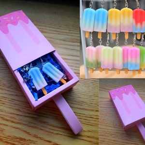 Ice Cream Bar Earrings/Necklaces, Popsicle Earrings, Bomb Pop Earrings, Ice Pop Earrings, Ice Pop Necklace, Summer Earrings, 4th of July