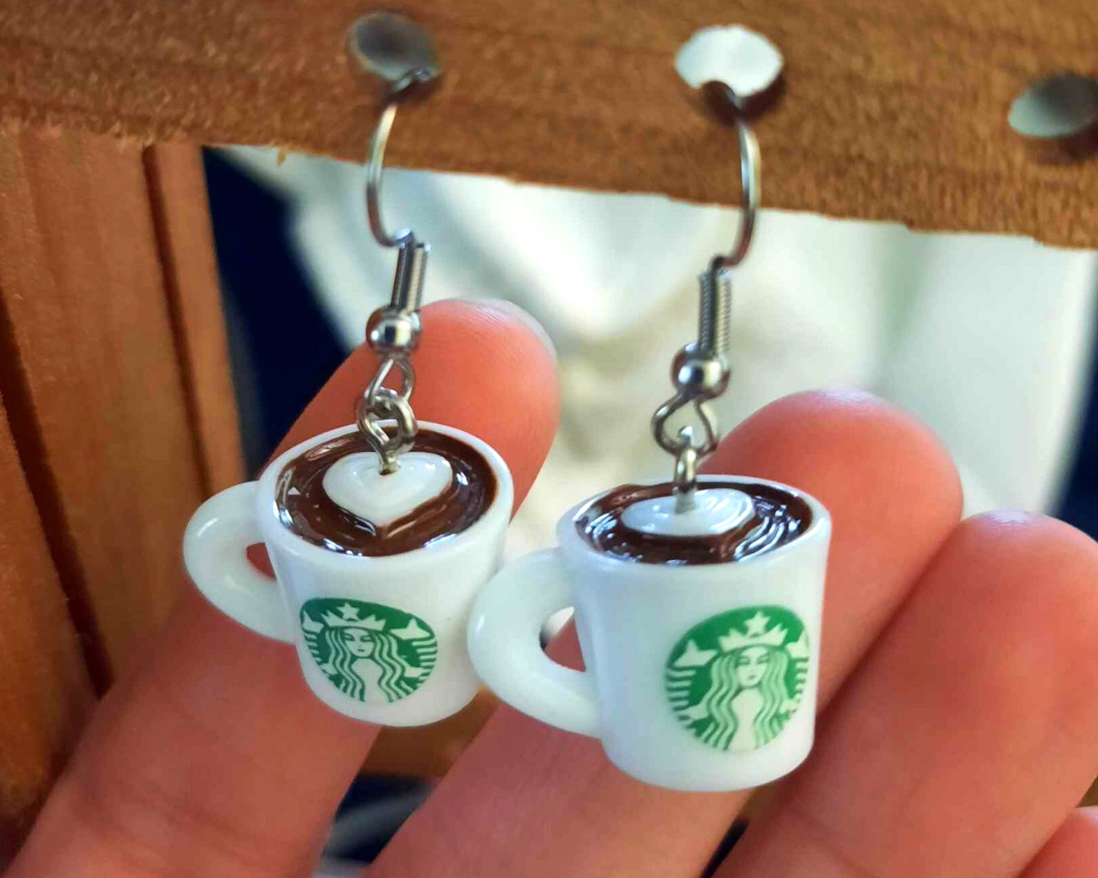 Starbucks Earrings Starbucks Necklaces Starbucks Keychains Etsy