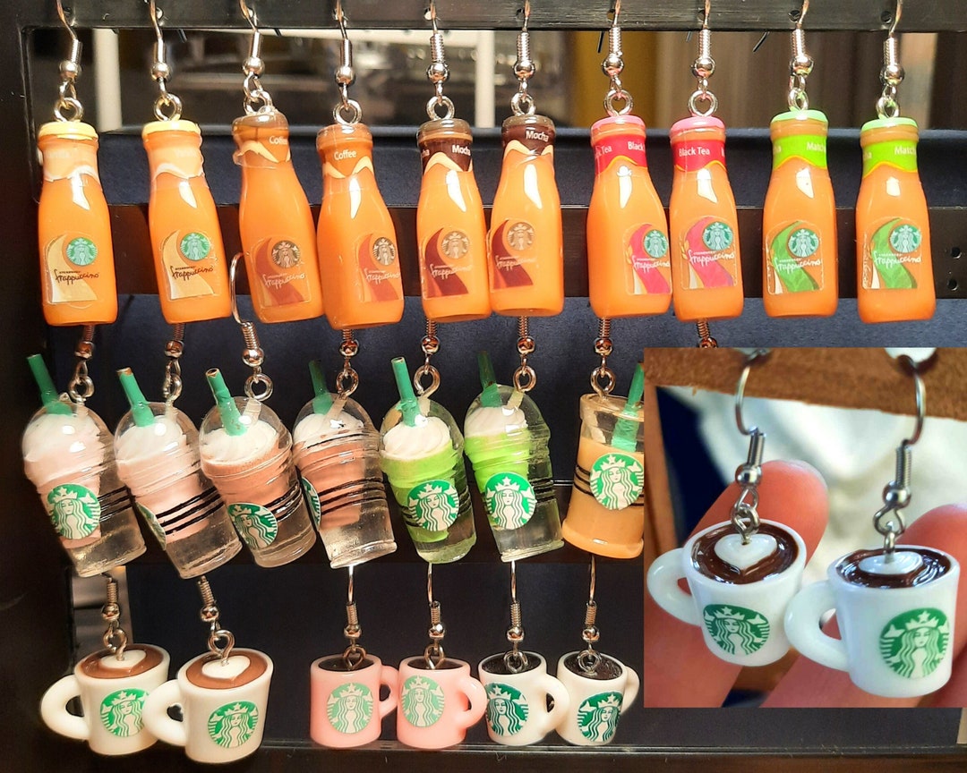 Starbucks Earrings, Starbucks Necklaces, Starbucks Keychains, Coffee