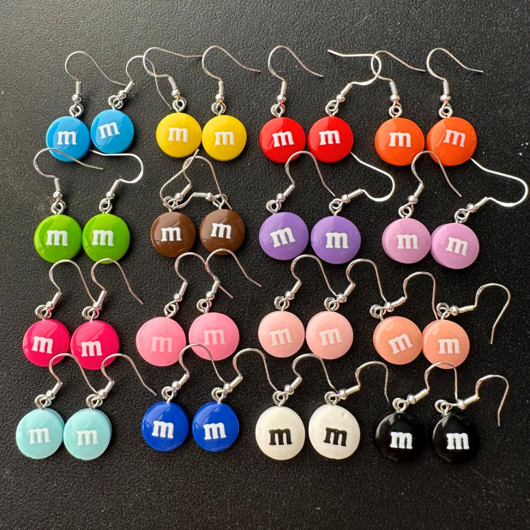 アクセサリー M&M M&M Dangle Earrings | M and M Earrings, Candy Earrings, Chocolate