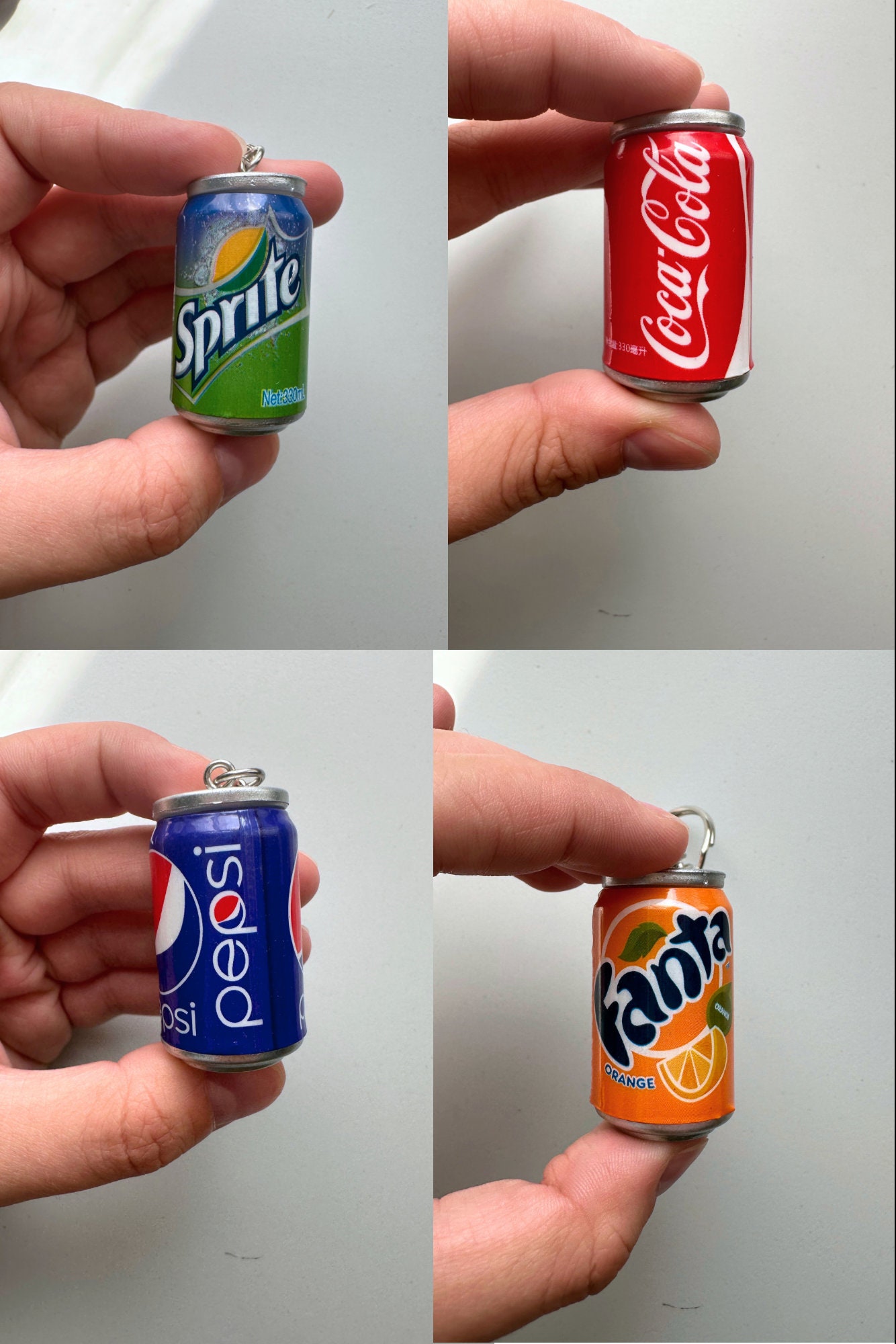 Realistic Soda Can Keychains, Coke Can Keyring, Coca-cola Can