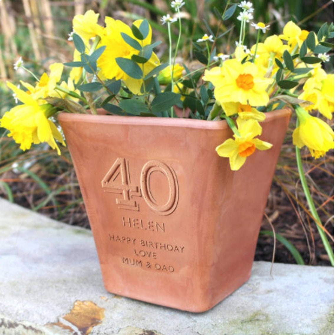 Custom Made Birthday Gift Perfect Garden Decor For Plant Etsy