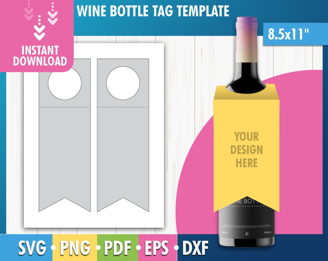 Wine Tag Template Svg Png Eps Dxf Cricut Cut File Etsy Wine Tag Template Svg Png Eps Dxf Cricut Cut File Etsy
