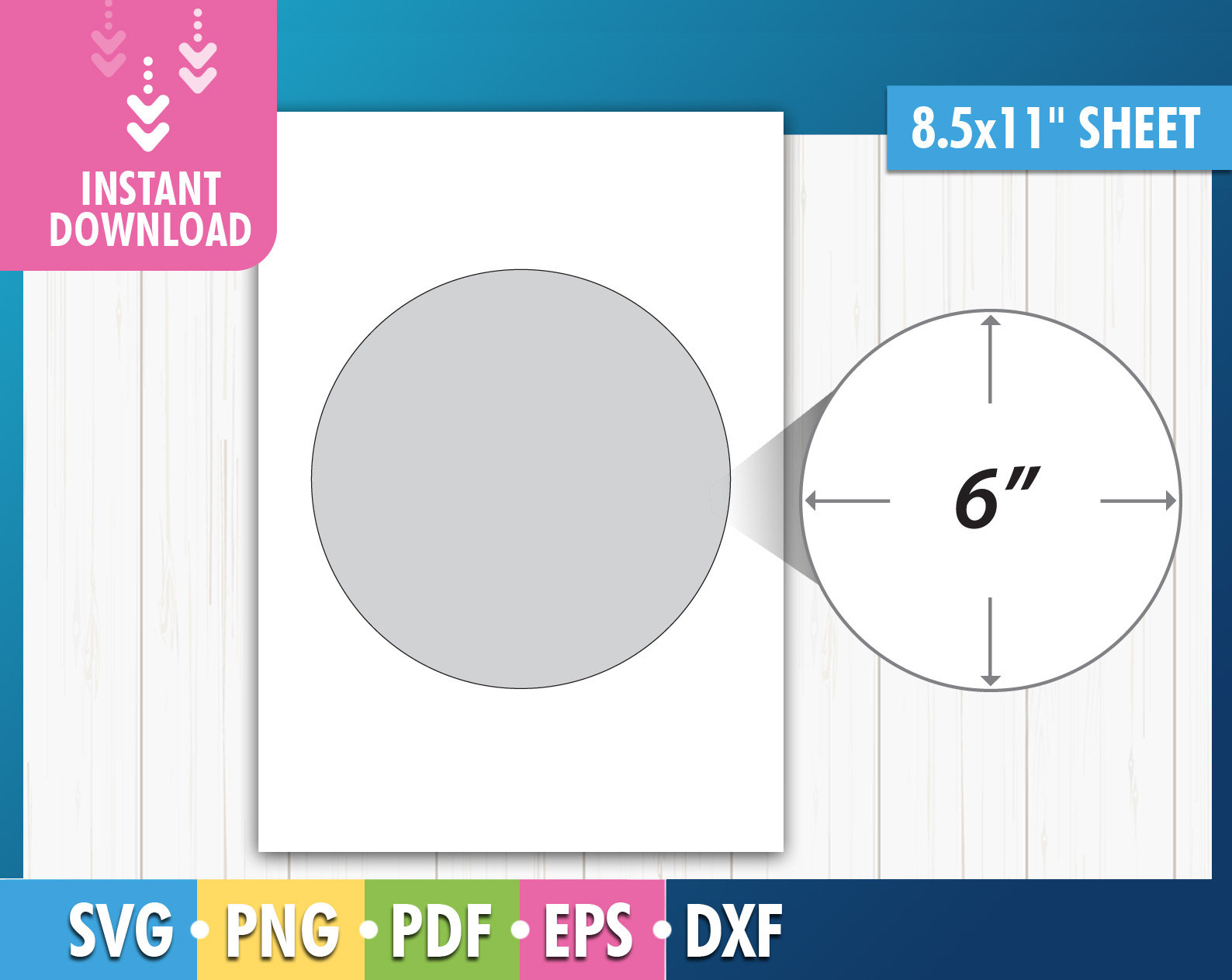 Six Inch Circle Template