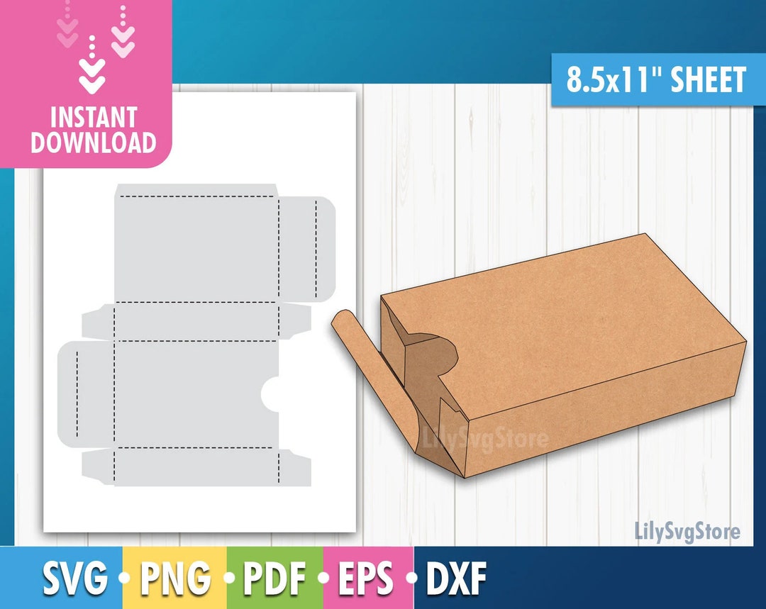 Box Template SVG Packaging Box SVG Box Vector Svg Png Pdf - Etsy Ireland