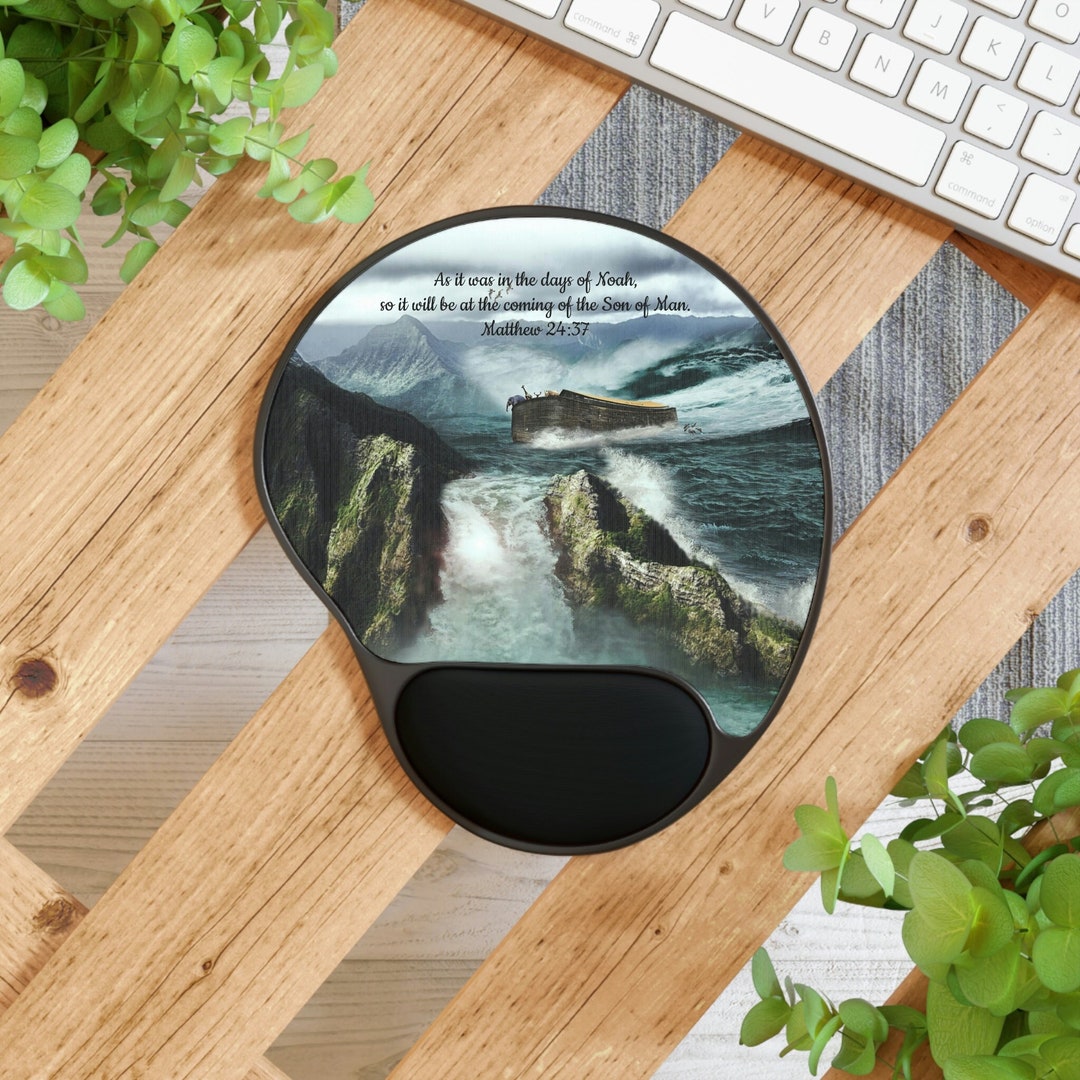 Christian Mouse Pad matthew 2437 Mouse Pad W/ Ergonomic Memory Foam Wrist Support Desk