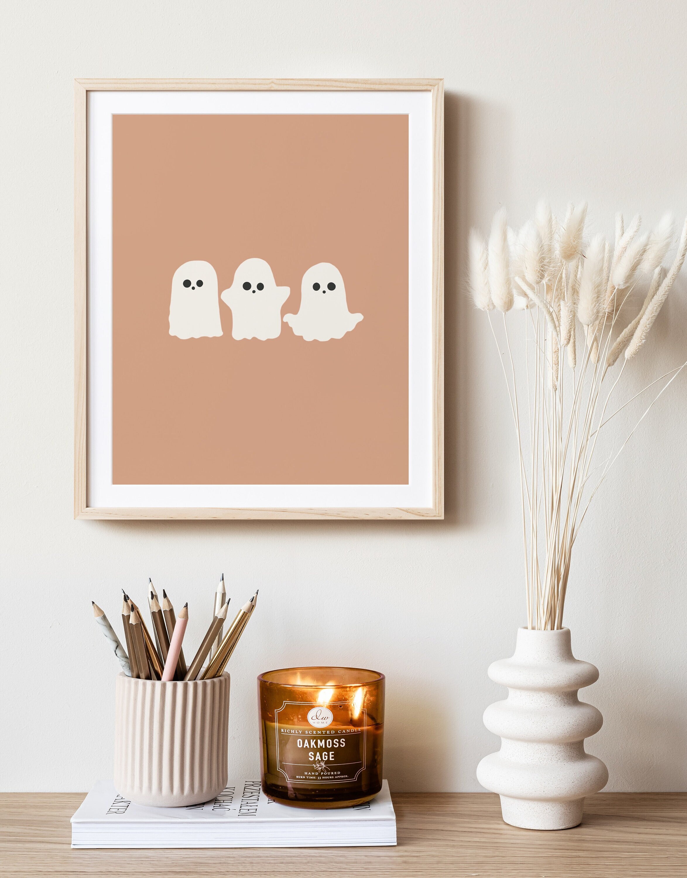 Happy Halloween Home Decor Seasonal Digital Wall Art Spooky Etsy