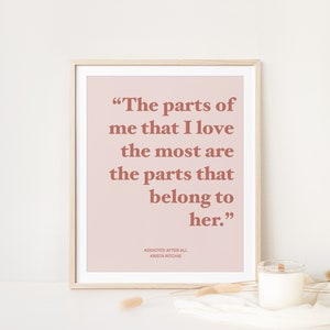 Addicted Krista Ritchie, Calloway Sisters, Book Quote Poster, Addicted After All, Trendy Aesthetic Wall Decor, BookTok Poster, Bookish
