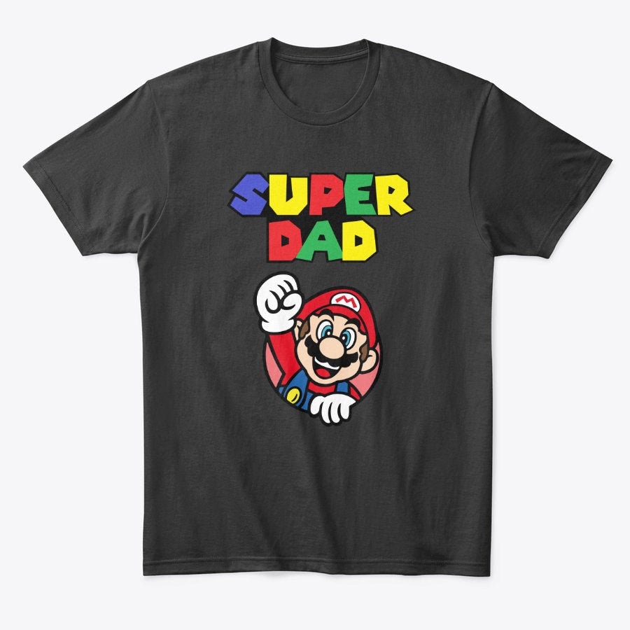 Super Dad T shirt Super Mario T shirt Birthday Gift Gift Etsy