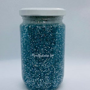 Mindfulness glitter/ sensory jar with guided relaxations/meditation/ mind jar/ calming jar