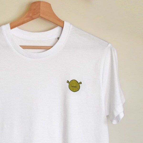 Shrek hand embroidered T-shirt