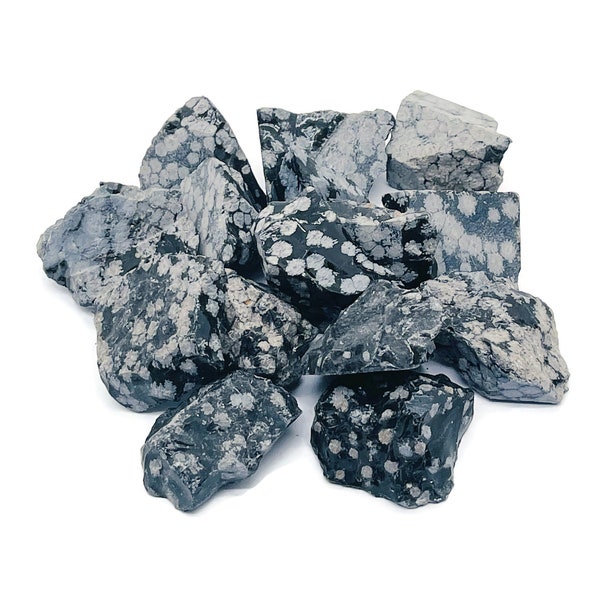 Raw Snowflake Obsidian Stone – Rough Crystal Stone - Gemstone - Crystal – RA1062