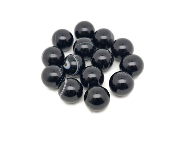 Black Onyx Sphere Stone - Healing Crystals Stones - Home Decor – 20mm - SP1045