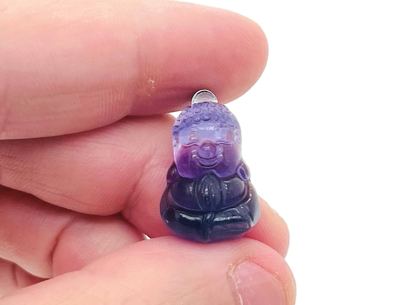 Fluorite Buddha Carving – Fluorite Carved Gemstone – Healing Crystal – Best Quality - Home Decor - Gifts - CA1008