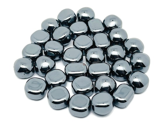 Hematite Tumbled Stone – Hematite Crystal Charm – Natural Hematite Stone – Clears Negative Energy – Small Hematite – TU1225