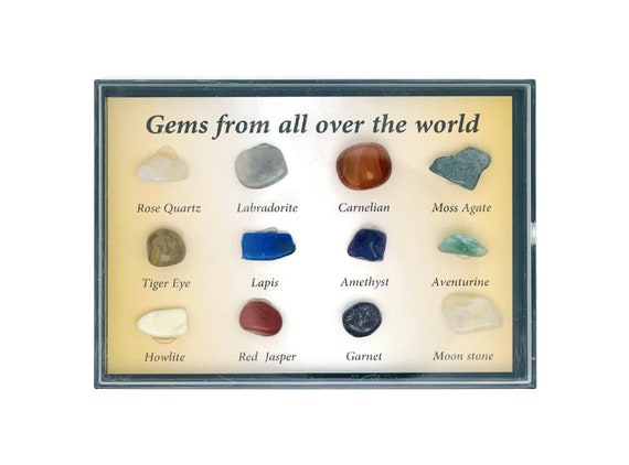 Framed crystals Energy Gift - Healing Crystal - Birthday - Housewarming Gifts - Chakra Stones - CH1007