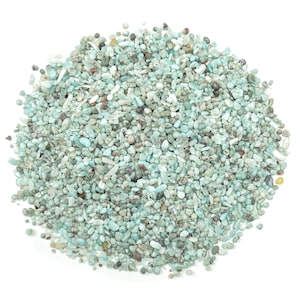 Larimar Chips – Gemstone Chips – Crystal Semi Tumbled Chips - Bulk Crystal - 2-6mm  - CP1116