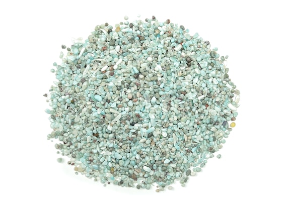 Larimar Chips – Gemstone Chips – Crystal Semi Tumbled Chips - Bulk Crystal - 2-6mm  - CP1116
